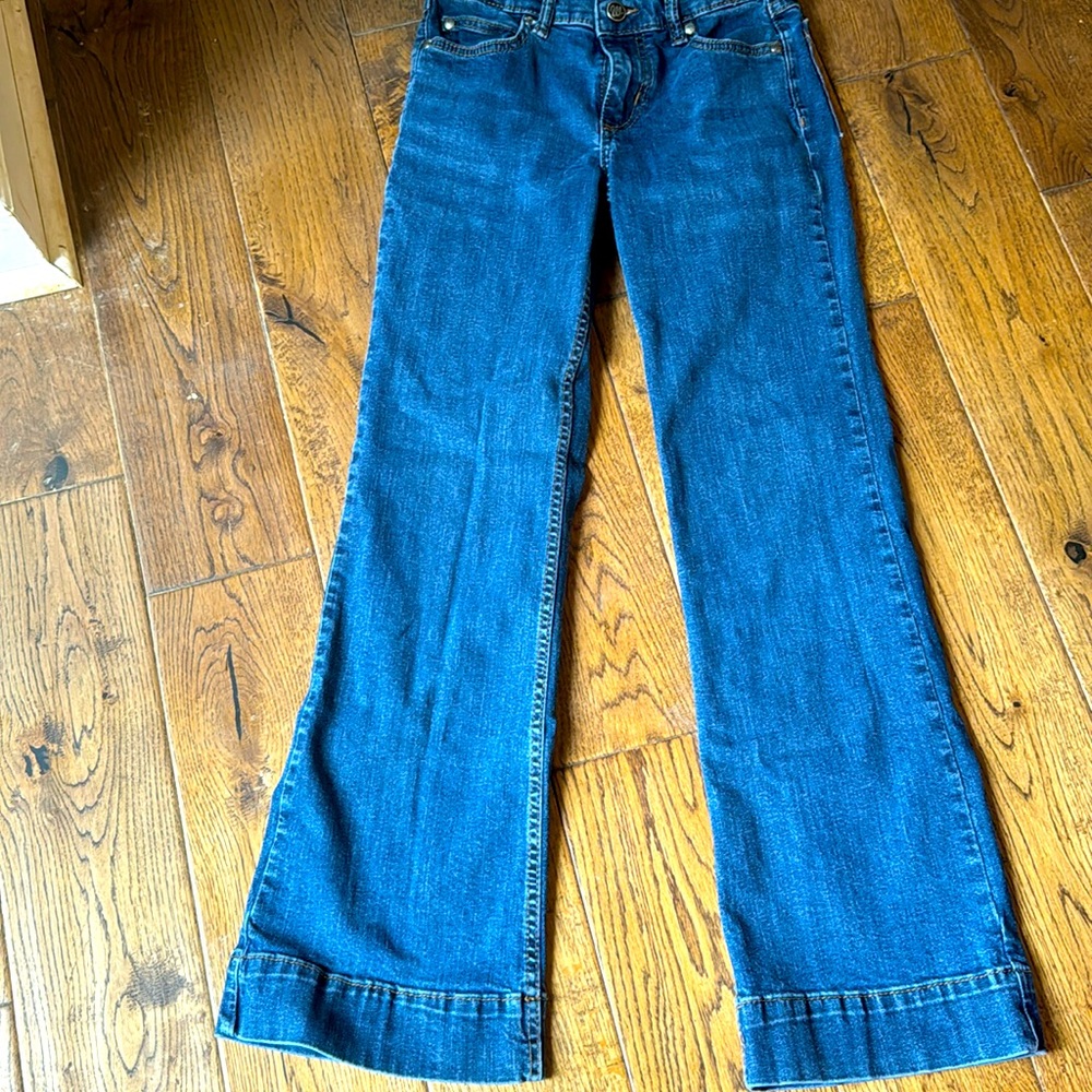 Wrangler girls trouser cut jeans